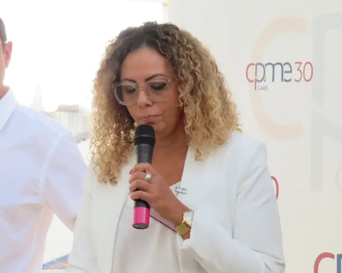 RSE, difficultés de recrutement, IA : la rentrée de la CPME 30 1 - Les indiscretions Sabrina Jean CPME30 2023 - Les indiscretions