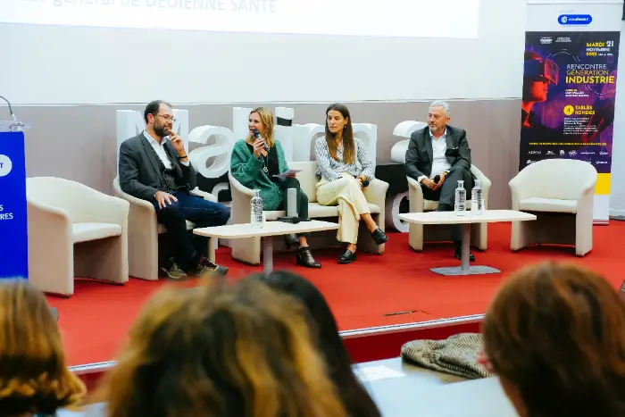 Génération Industrie : 12 industriels face à 400 étudiants de Montpellier Business School 2 - Les indiscretions Table ronde Generation industrie Santé