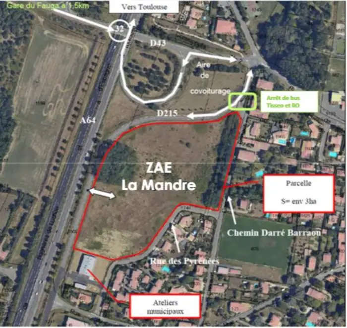 Haute-Garonne : enquête publique pour la création d’un parc d’activités économiques 1 - Les indiscretions ZAE La Mandre Fauga Haute-Garonne