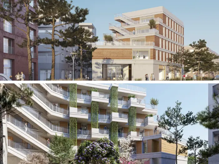Montpellier : première botte de paille de l’immeuble de bureaux Weko par VINCI Immobilier 1 - Les indiscretions Perspectives de l'immeuble tertiaire Weko, porté par Vinci Immobilier à Montpellier