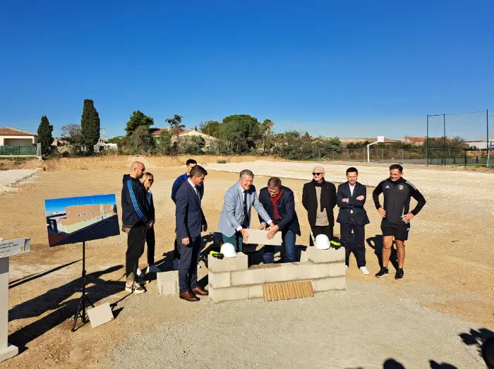 Première pierre centre d'entraînement USAP